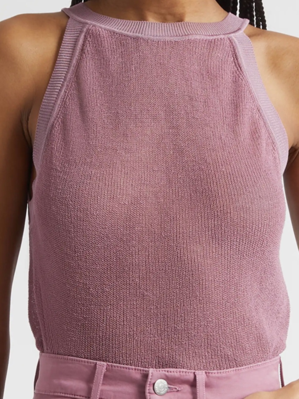 Veronica Beard Solomon Knit Tank in Orchid Haze
